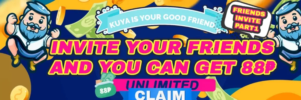 Kuyaplay Casino Invite Friends Earn Unlimited ₱88 Rewards