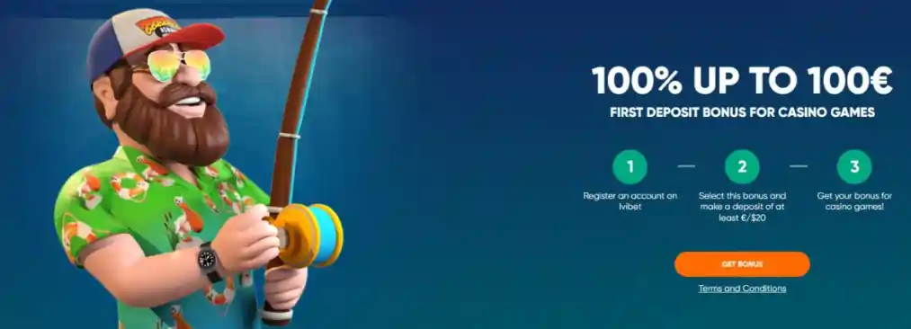 ivibet 100% bonus