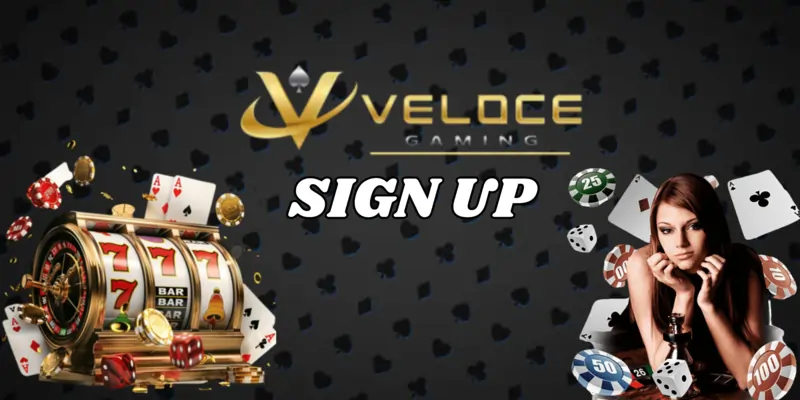 Veloce Gaming Sign Up guide banner