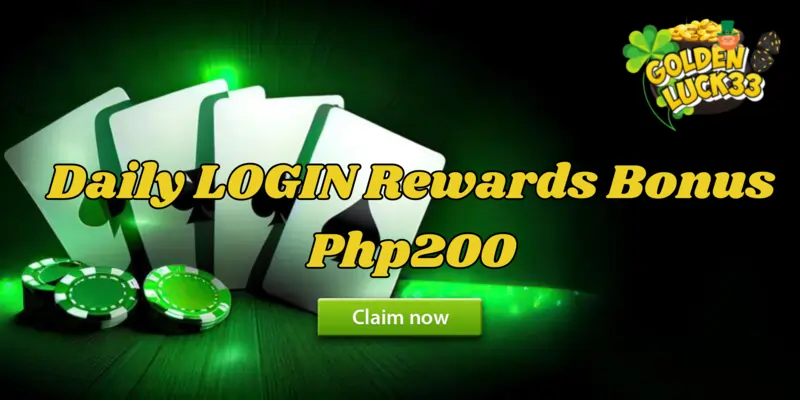 Goldenluck Login rewards bonus